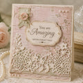 Floral Border Metal Cutting Dies for Card Making, Scrapbooking Crafts