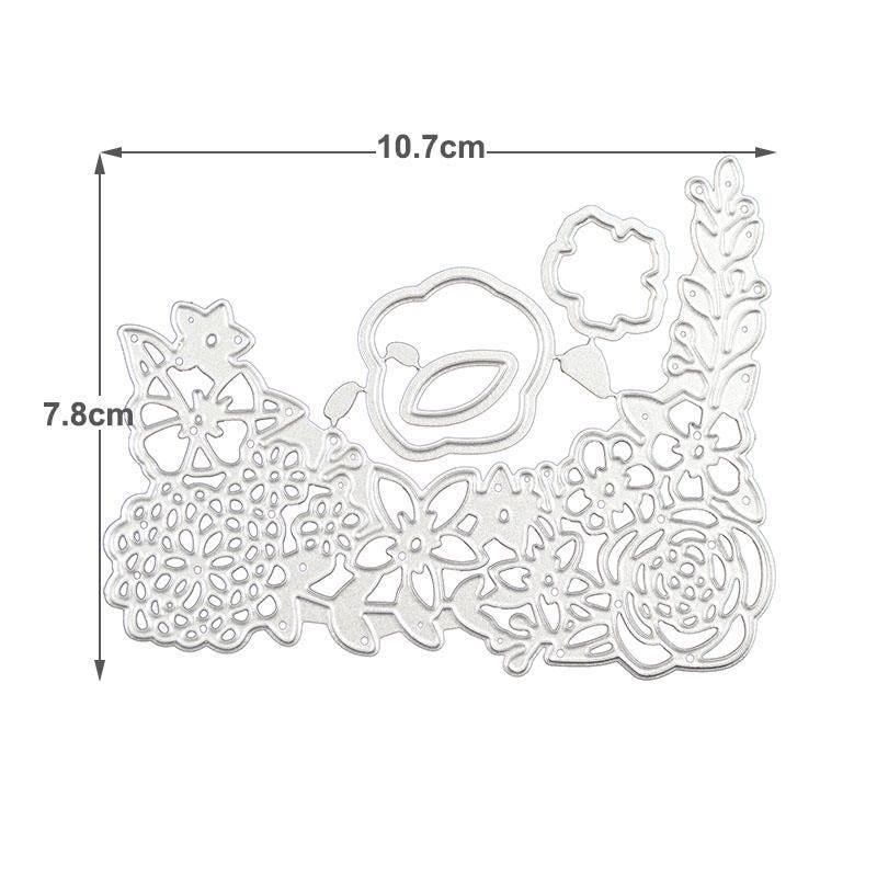 Floral Border Metal Cutting Dies for Card Making, Scrapbooking Crafts