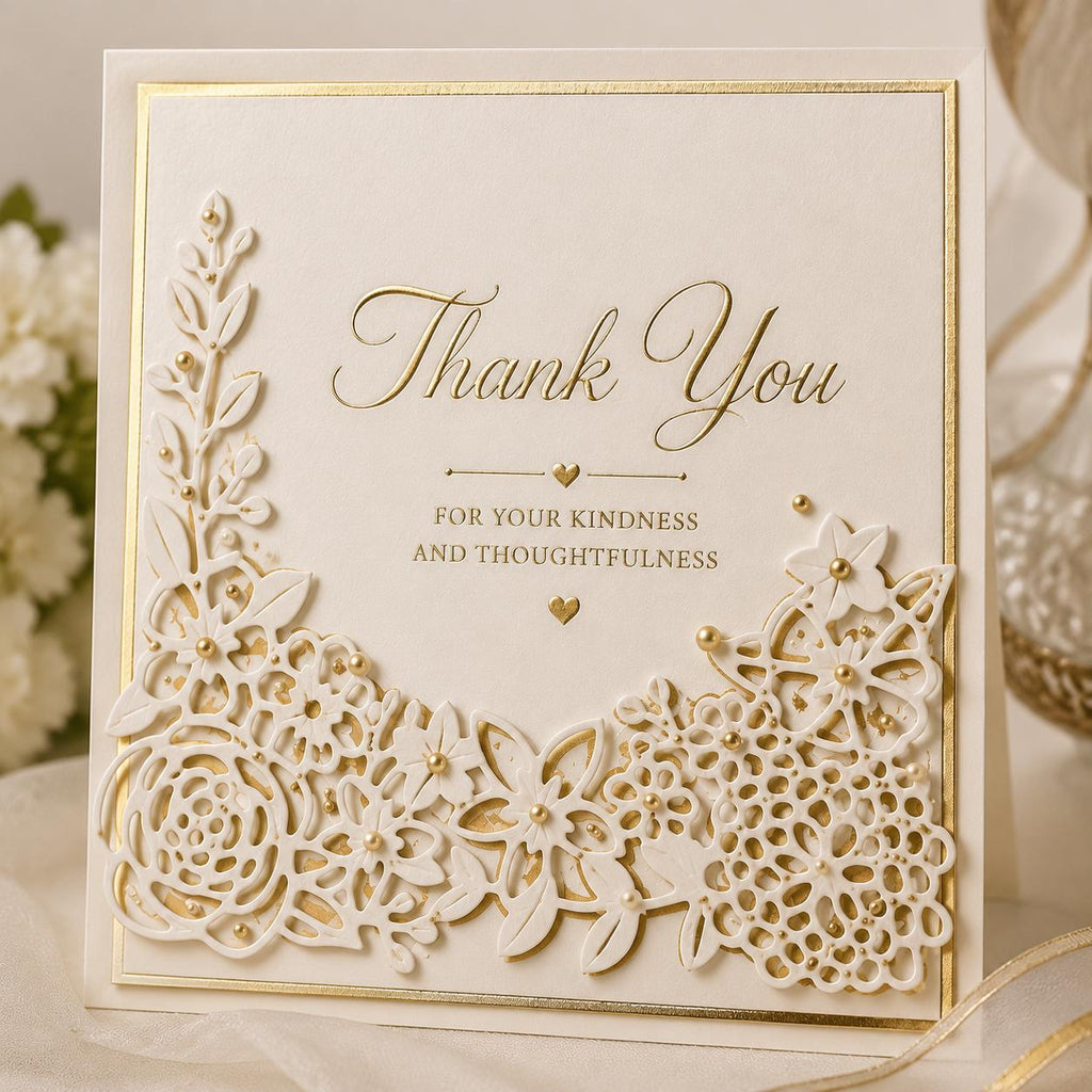 Floral Border Metal Cutting Dies for Card Making, Scrapbooking Crafts