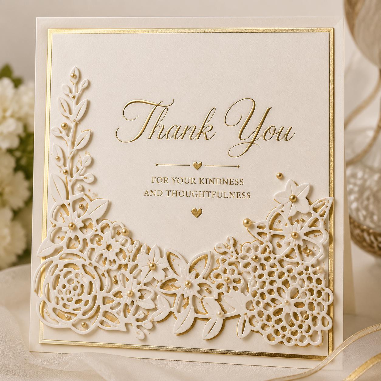 Floral Border Metal Cutting Dies for Card Making, Scrapbooking Crafts