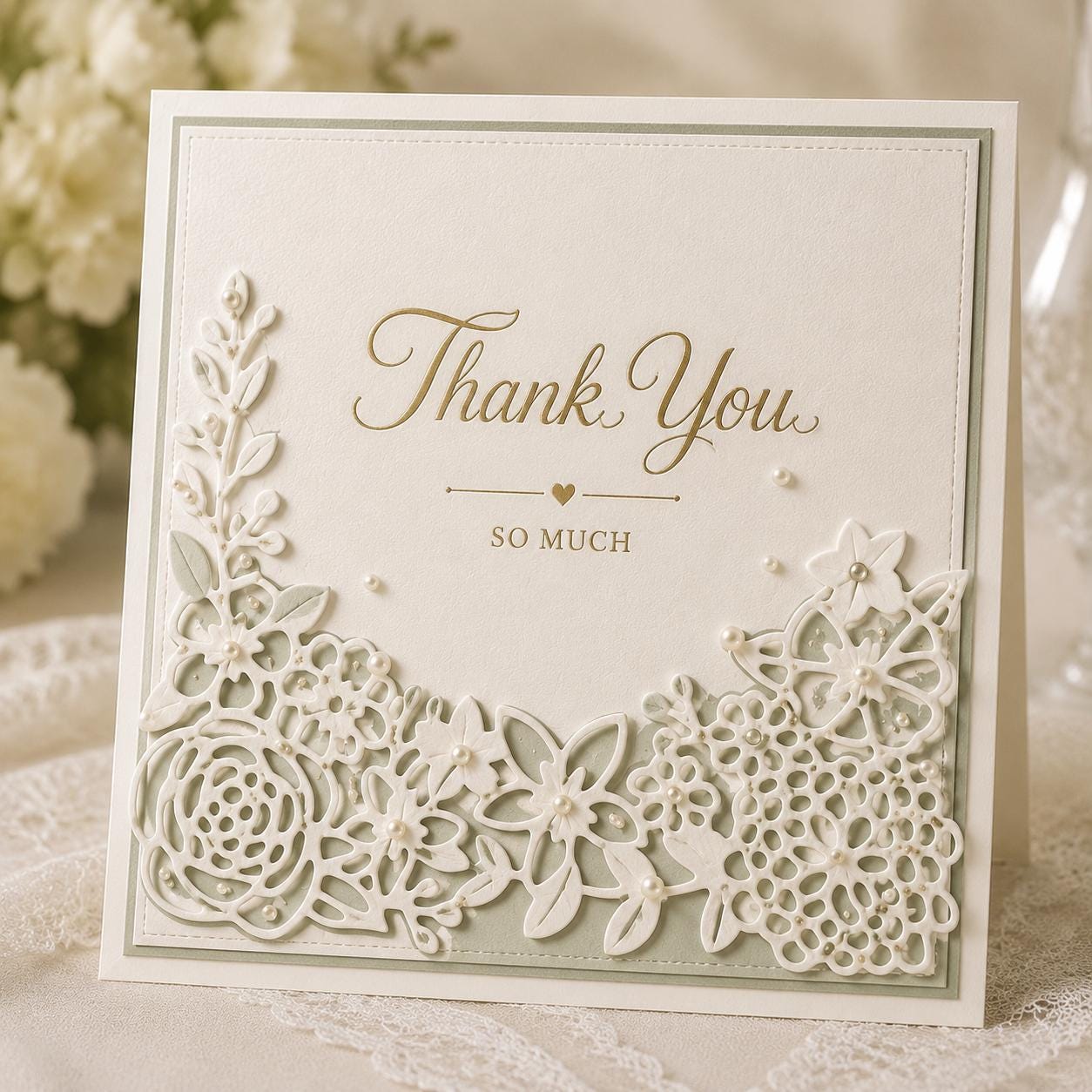 Floral Border Metal Cutting Dies for Card Making, Scrapbooking Crafts