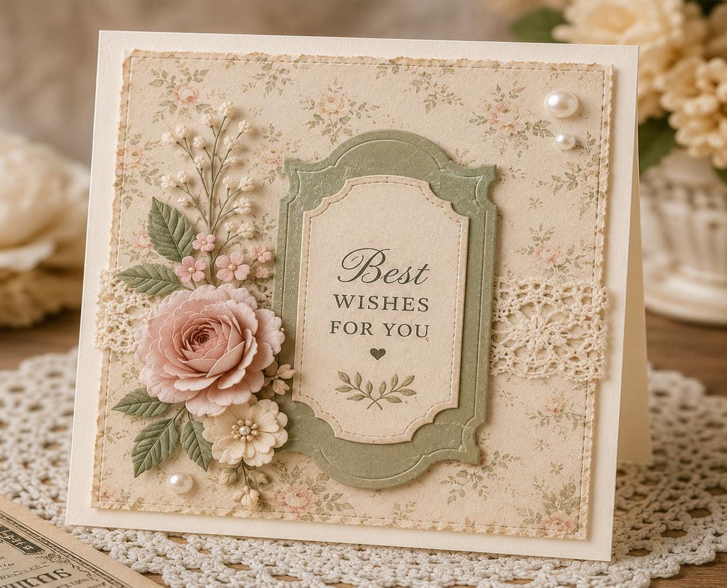 Nested Label Frame Metal Cutting Dies: Ornate Card Making, Scrapbooking Supplies