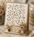 Heart Background Metal Cutting Die for Card Making Scrapbooking and Valentine Crafts