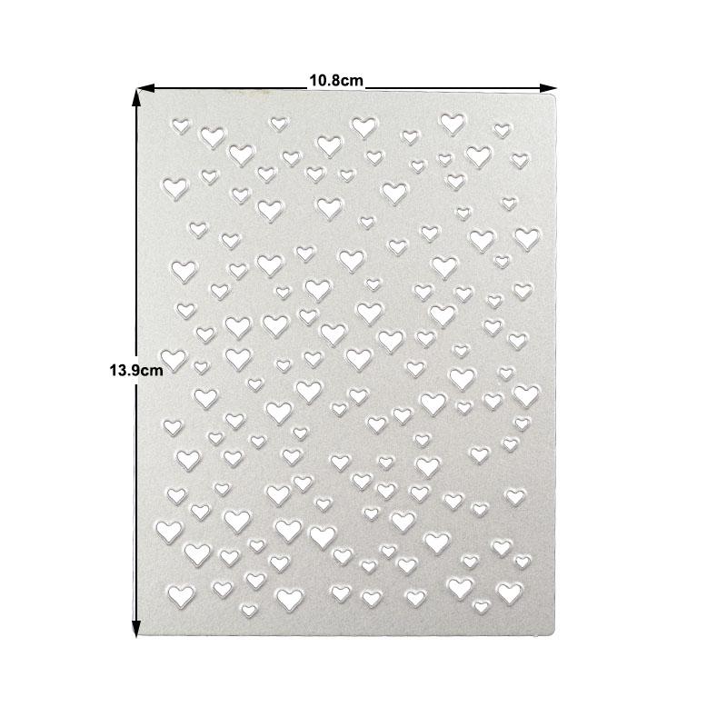 Heart Background Metal Cutting Die for Card Making Scrapbooking and Valentine Crafts