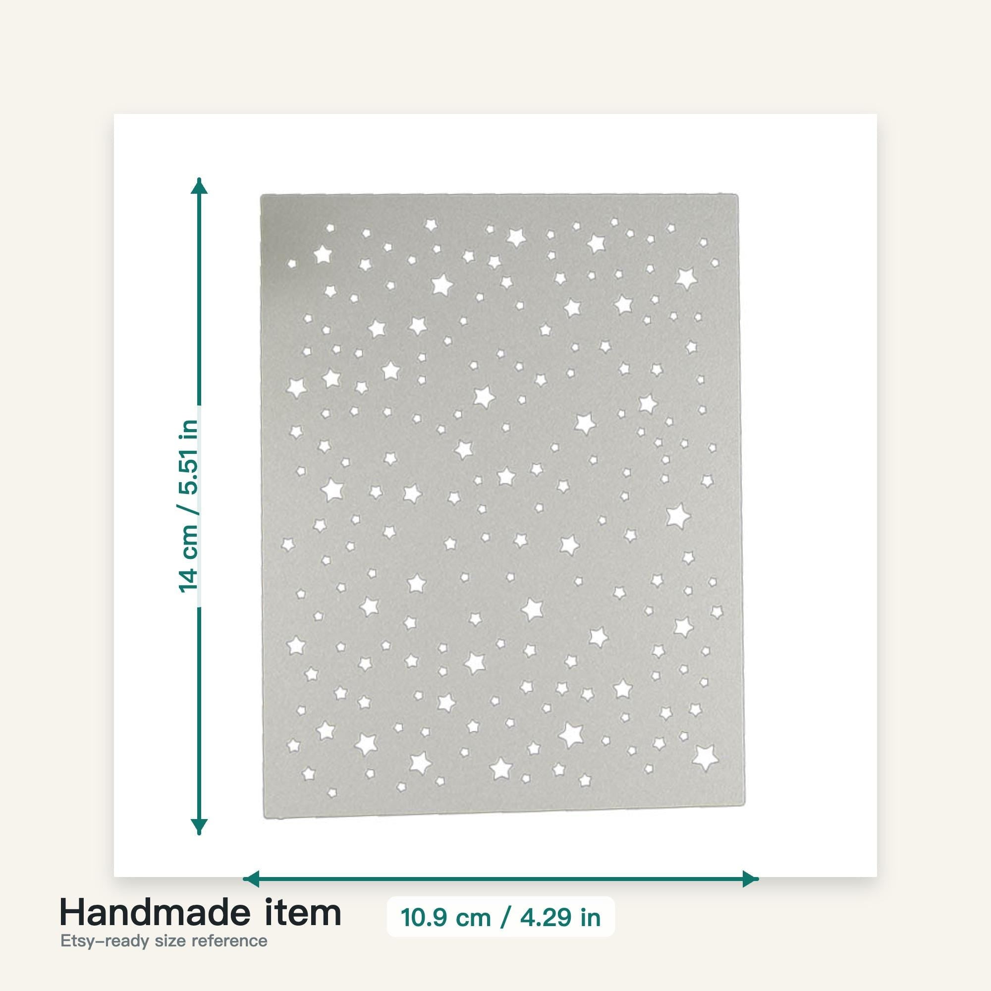 Scattered Stars Background Metal Cutting Die for Card Making Scrapbooking and Paper Crafts