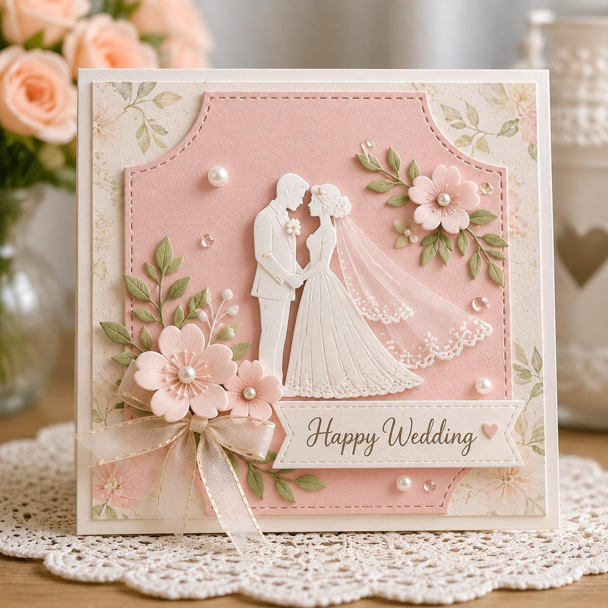 Hexagon Floral Photo Frame Metal Cutting Dies, Wedding Card Making, Scrapbooking, Layered Accents
