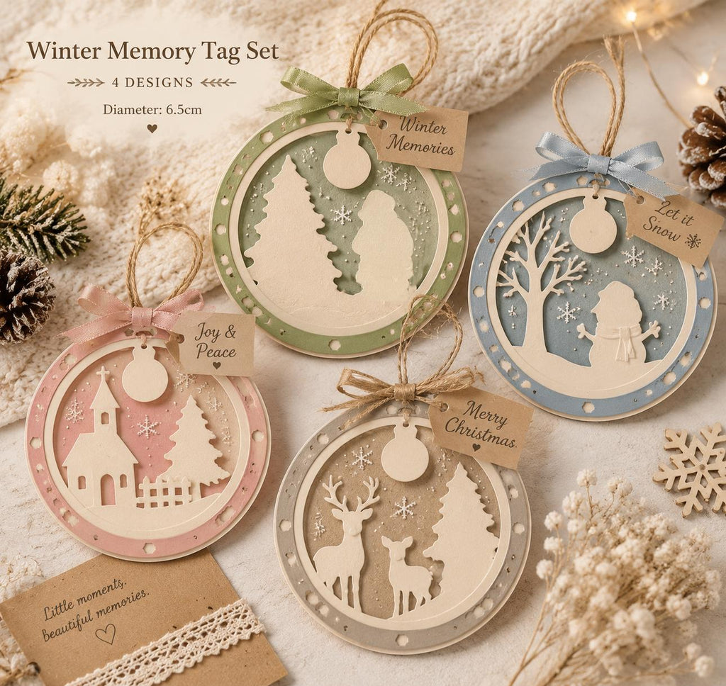 Christmas Ornament Frame Metal Cutting Dies (6.5cm Diameter)