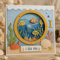 Ocean Porthole Metal Cutting Dies Set for Card Making Scrapbooking and Nautical Crafts