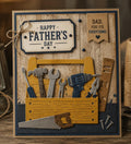 Fathers Day Toolbox Metal Cutting Dies Set for Card Making Scrapbooking and DIY Crafts