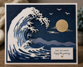Wave Metal Cutting Die: Japanese Art Inspired Card Making Tool