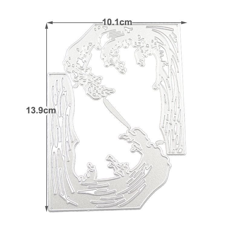 Wave Metal Cutting Die: Japanese Art Inspired Card Making Tool