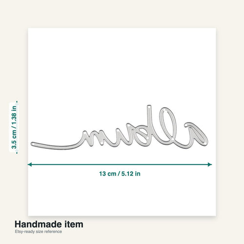 Album Script Word Metal Cutting Die for Scrapbooking Memory Albums and Card Making