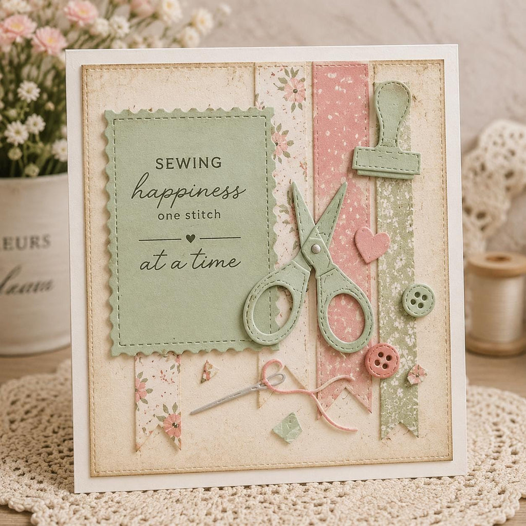 Sewing Craft Metal Cutting Dies Set for Card Making and Scrapbooking