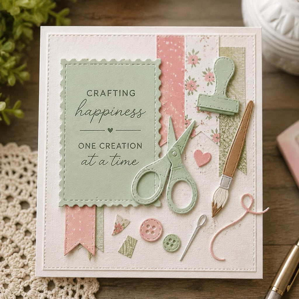 Sewing Craft Metal Cutting Dies Set for Card Making and Scrapbooking