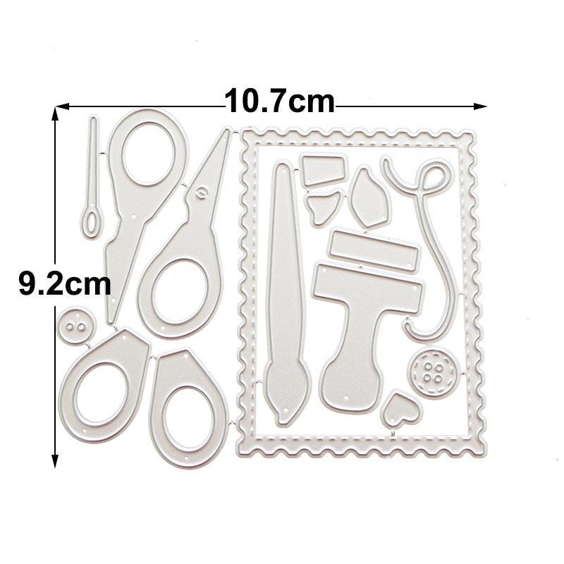 Sewing Craft Metal Cutting Dies Set for Card Making and Scrapbooking