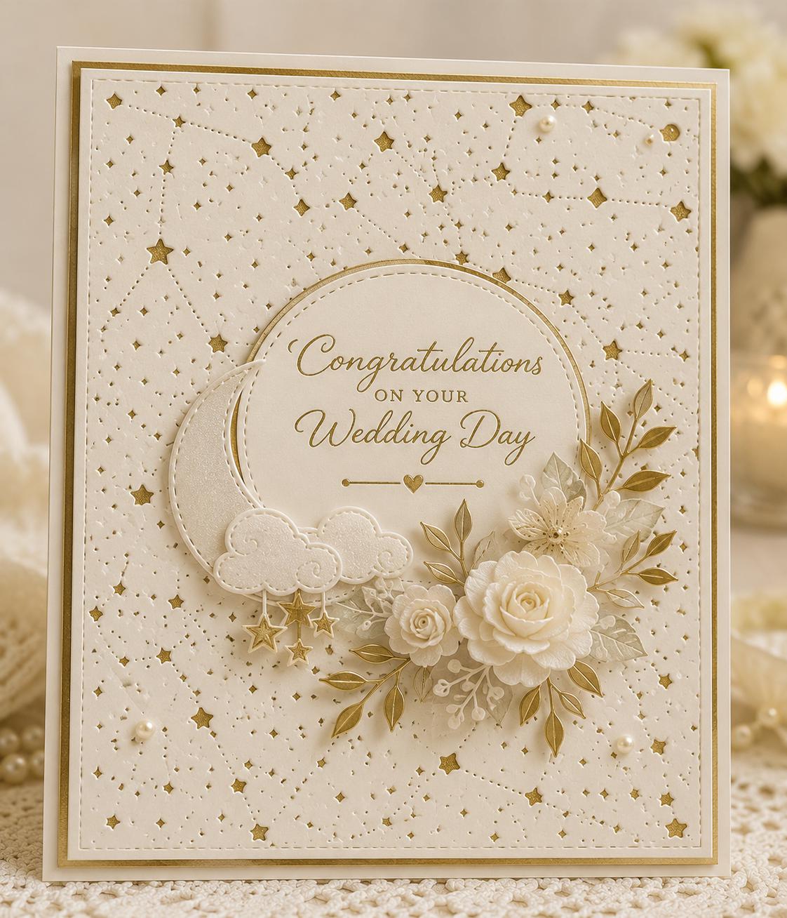 Starry Sky Background Metal Cutting Die for Card Making and Scrapbooking