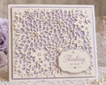 Dahlia Floral Background Metal Cutting Die for Card Making Scrapbooking and Paper Crafts