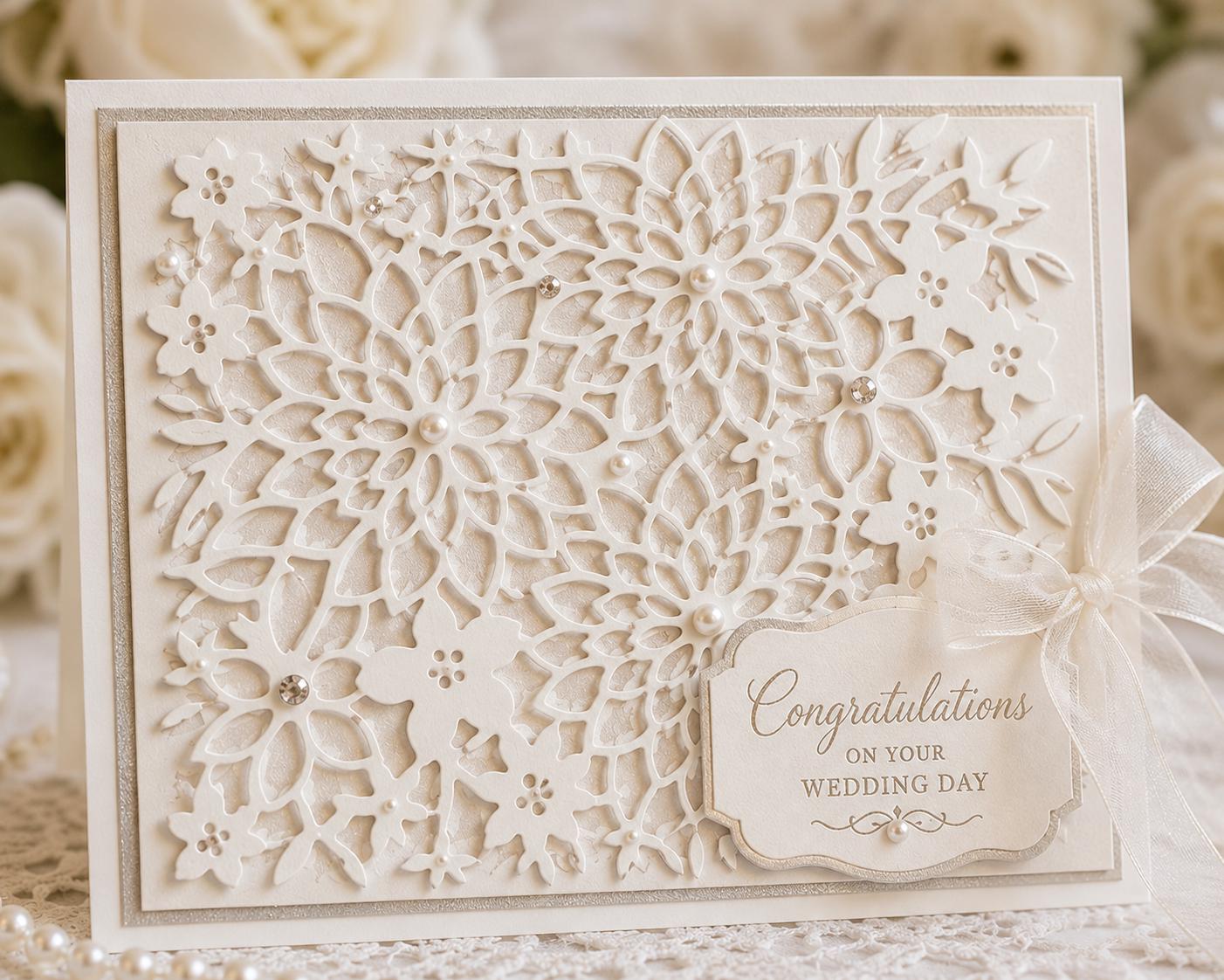 Dahlia Floral Background Metal Cutting Die for Card Making Scrapbooking and Paper Crafts