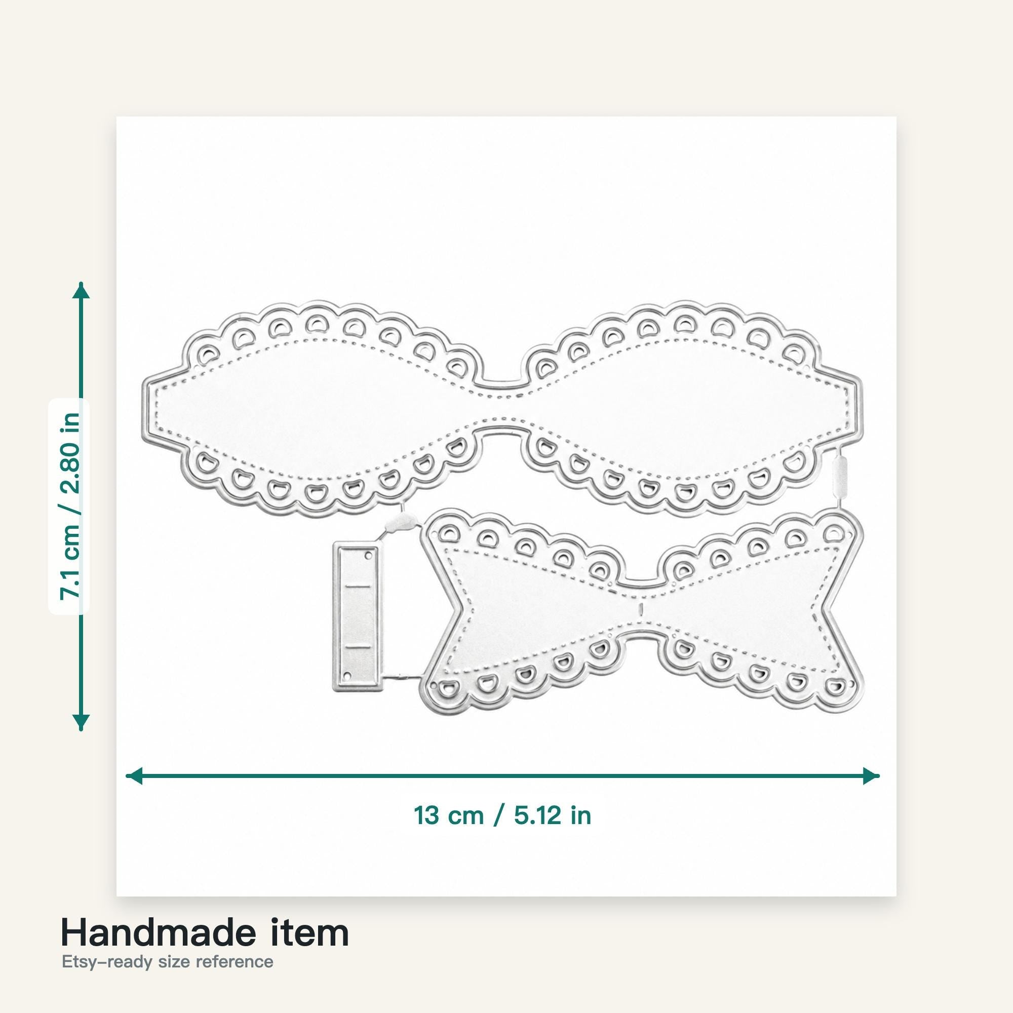 Lace Bow Metal Cutting Dies Set for Card Making Scrapbooking and Gift Decorations
