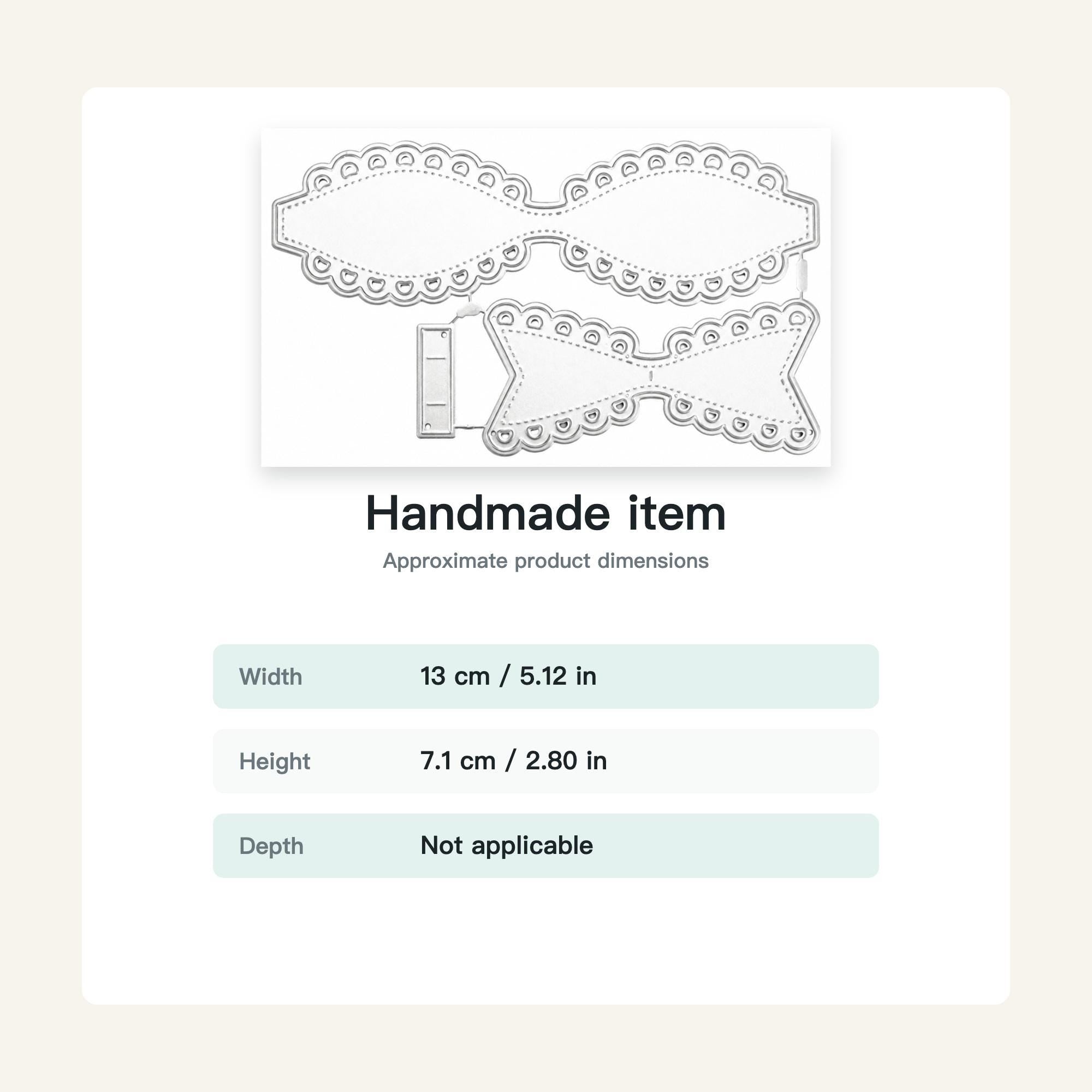 Lace Bow Metal Cutting Dies Set for Card Making Scrapbooking and Gift Decorations
