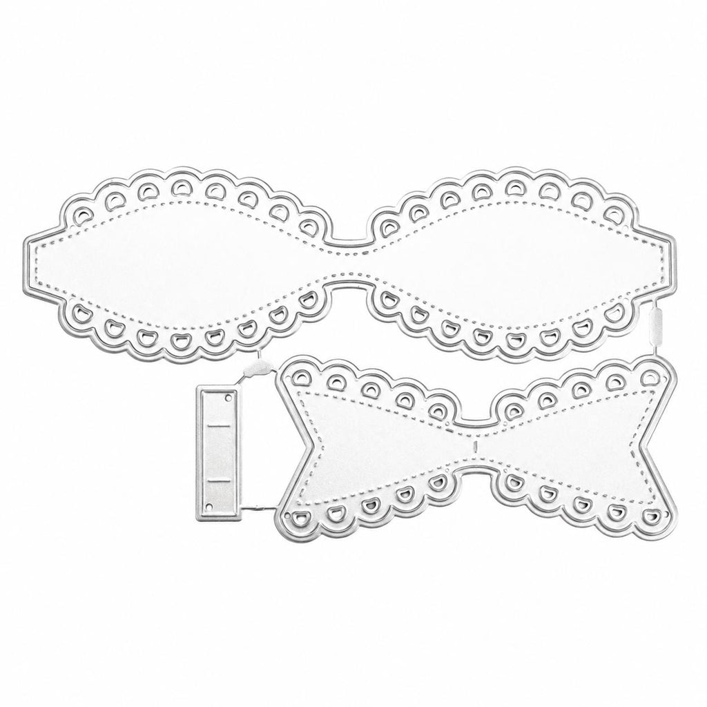 Lace Bow Metal Cutting Dies Set for Card Making Scrapbooking and Gift Decorations