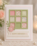 Nine Square Grid Metal Cutting Die for Card Making Scrapbooking and Photo Collages