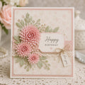 Spiral Rosette Flower Metal Cutting Dies: Card Making, Scrapbooking, Paper Crafts