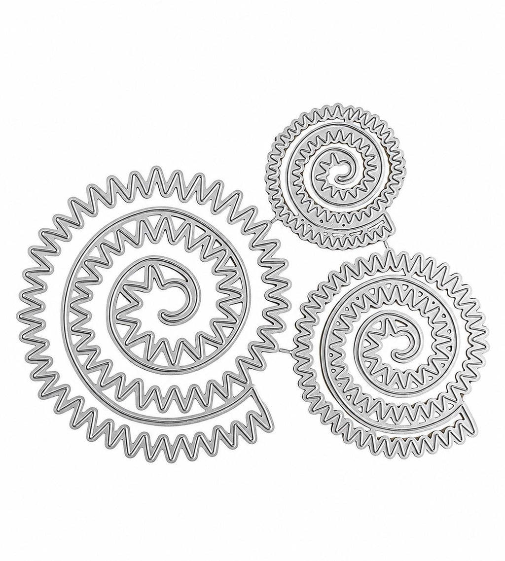 Spiral Rosette Flower Metal Cutting Dies: Card Making, Scrapbooking, Paper Crafts