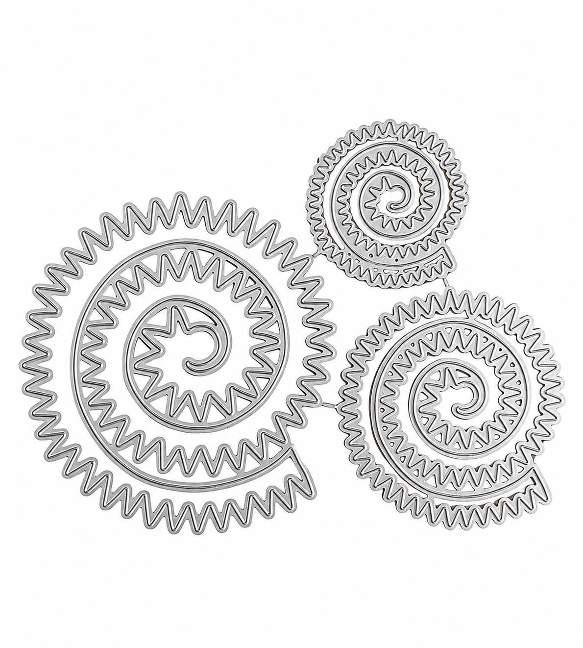 Spiral Rosette Flower Metal Cutting Dies: Card Making, Scrapbooking, Paper Crafts
