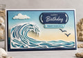 Layered Ocean Wave Metal Cutting Dies for Card Making, Scrapbooking (20.3 x 10 cm)