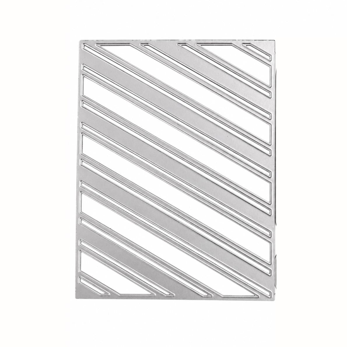 Diagonal Stripe Background Metal Cutting Die for Card Making Scrapbooking and Wedding Crafts