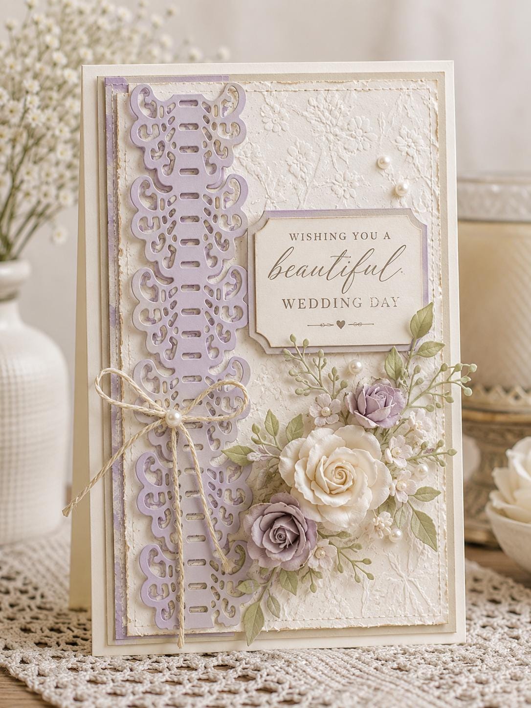 Ornate Lace Border Metal Cutting Die for Card Making Scrapbooking and Memory Albums