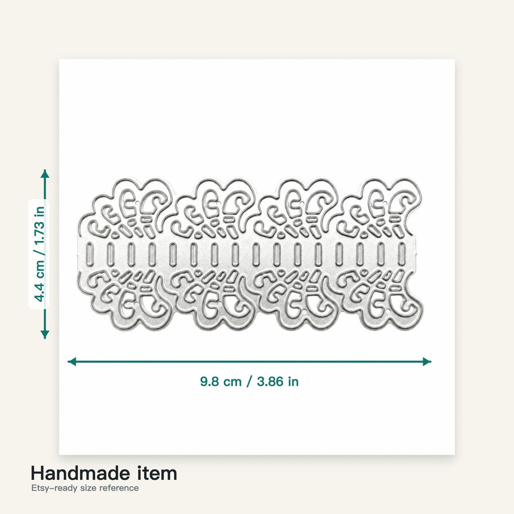 Ornate Lace Border Metal Cutting Die for Card Making Scrapbooking and Memory Albums
