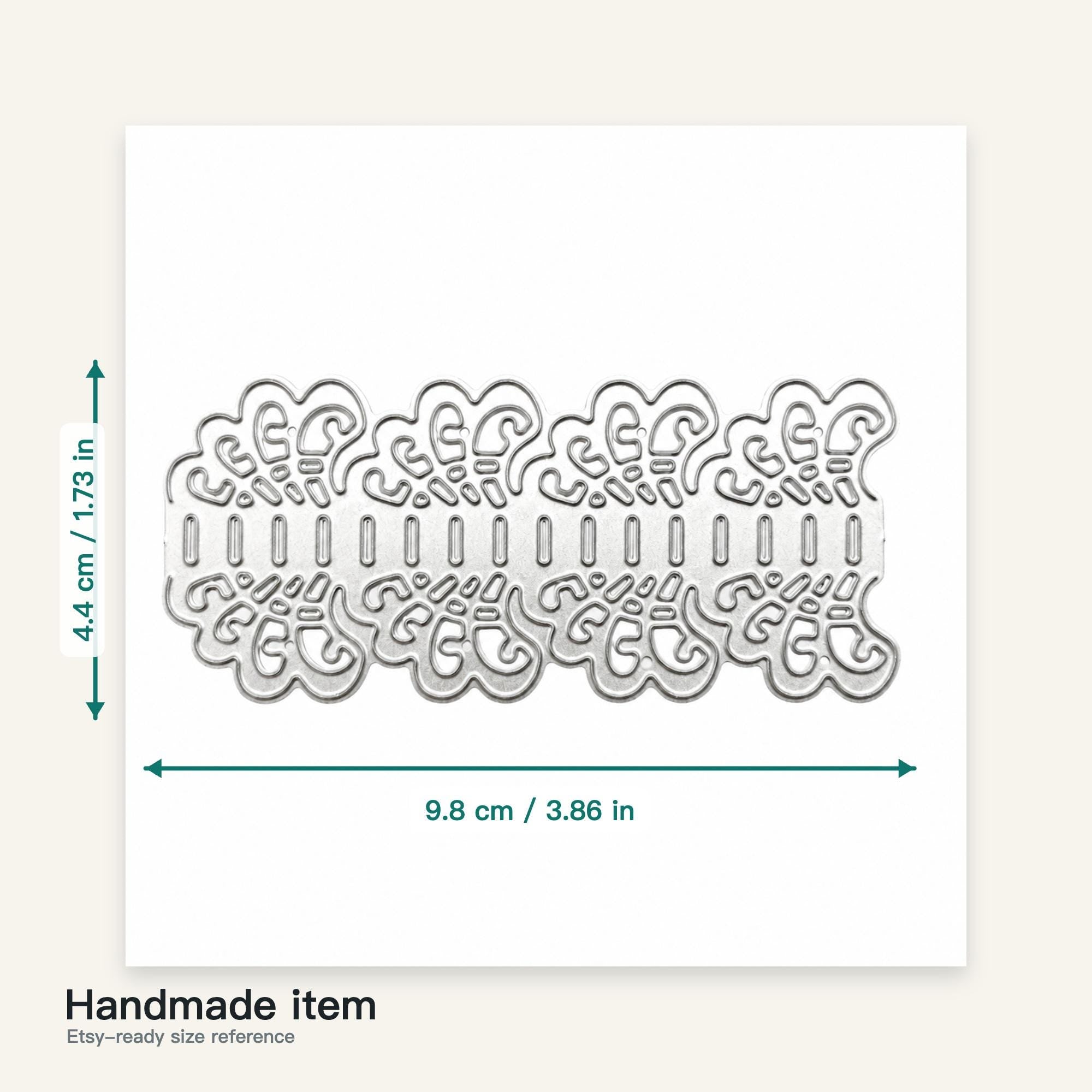 Ornate Lace Border Metal Cutting Die for Card Making Scrapbooking and Memory Albums
