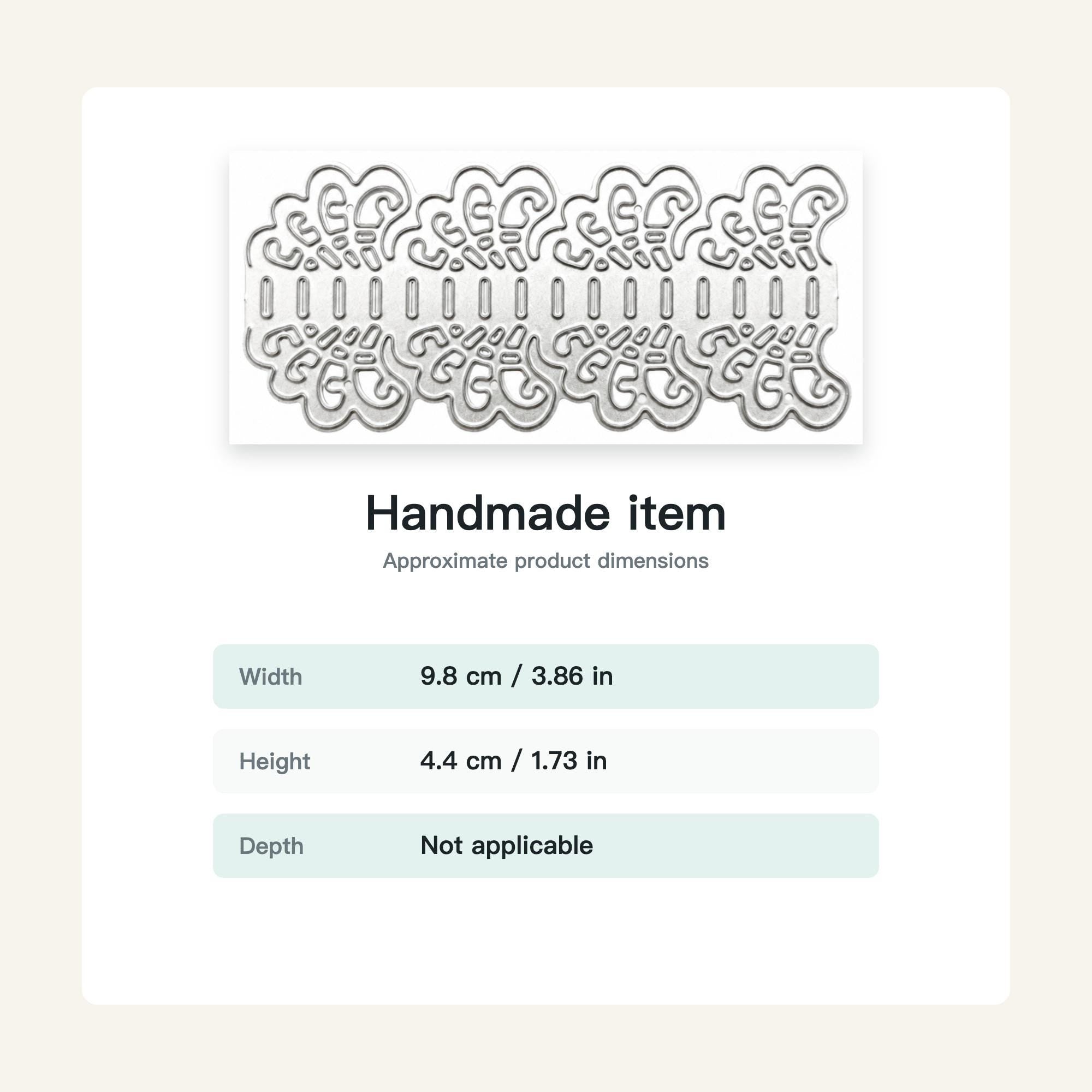 Ornate Lace Border Metal Cutting Die for Card Making Scrapbooking and Memory Albums