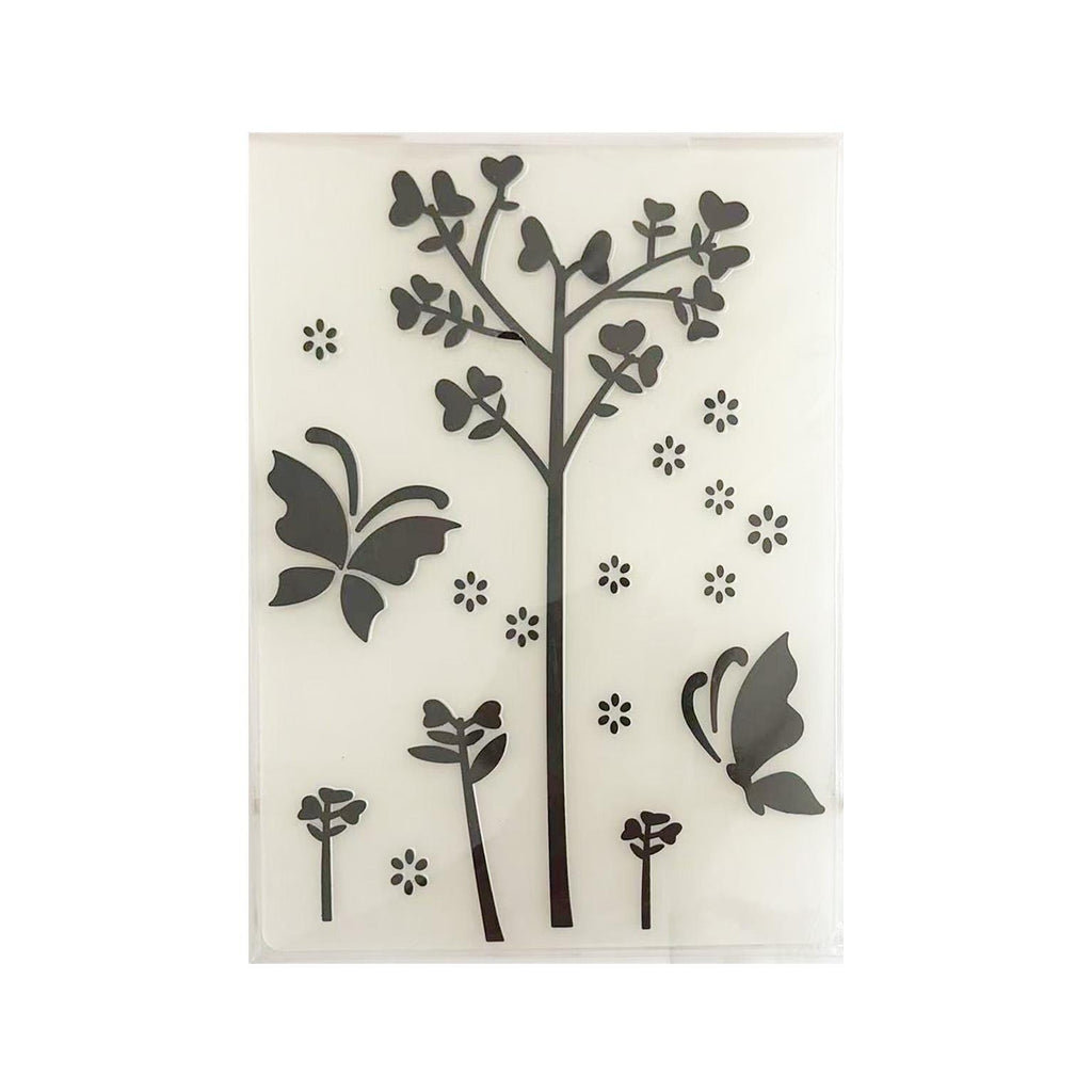 Butterfly Tree Embossing Folder 4.13 x 5.83 Inch for Card Making and Scrapbooking