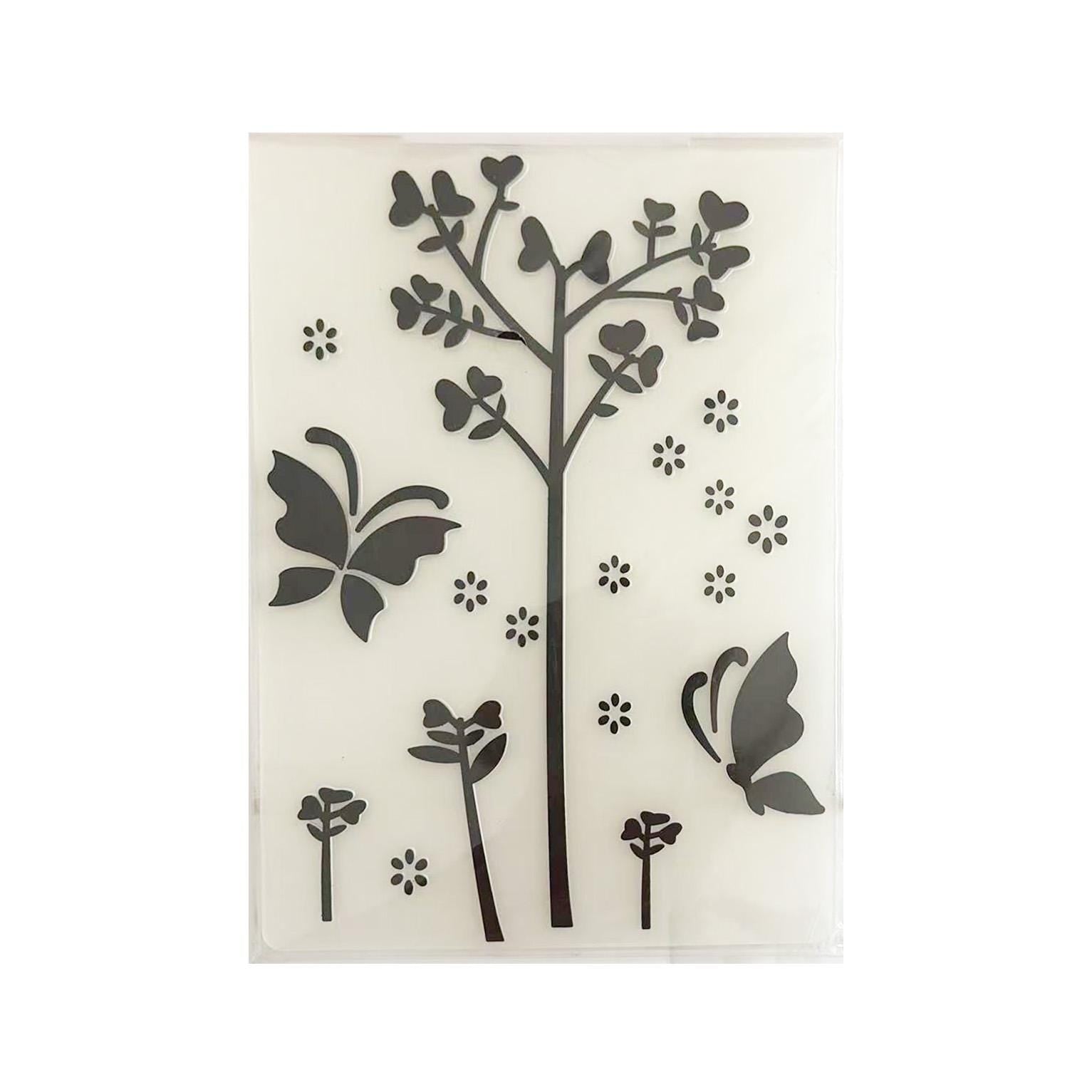 Butterfly Tree Embossing Folder 4.13 x 5.83 Inch for Card Making and Scrapbooking