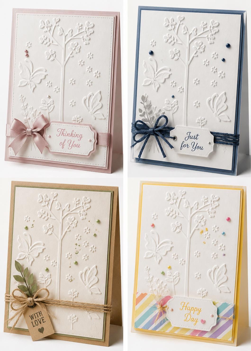 Butterfly Tree Embossing Folder 4.13 x 5.83 Inch for Card Making and Scrapbooking
