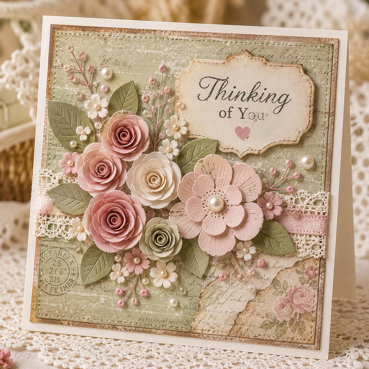 Layered Floral Metal Cutting Dies for Card Making, Scrapbooking, Floral Crafts