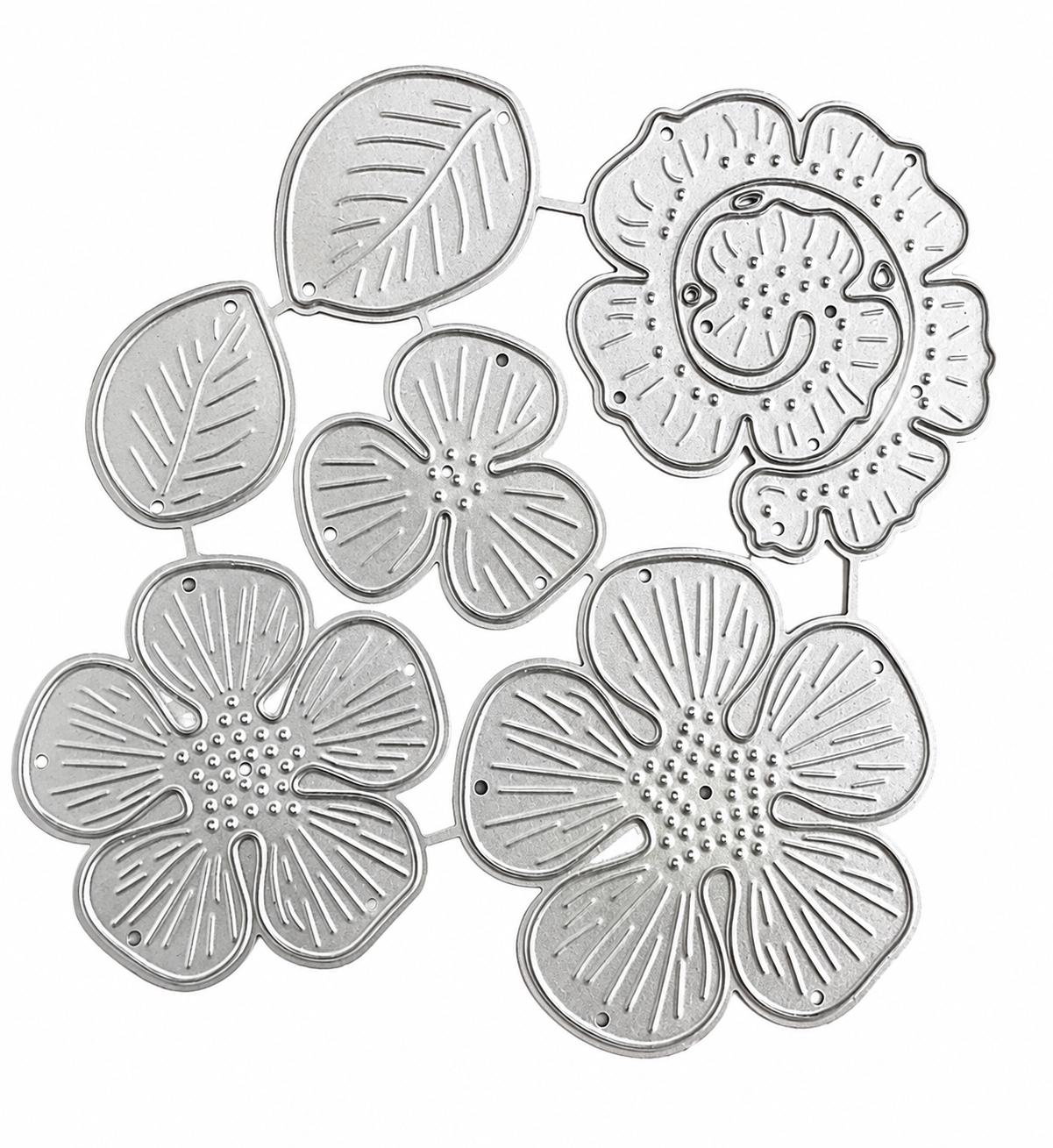 Layered Floral Metal Cutting Dies for Card Making, Scrapbooking, Floral Crafts
