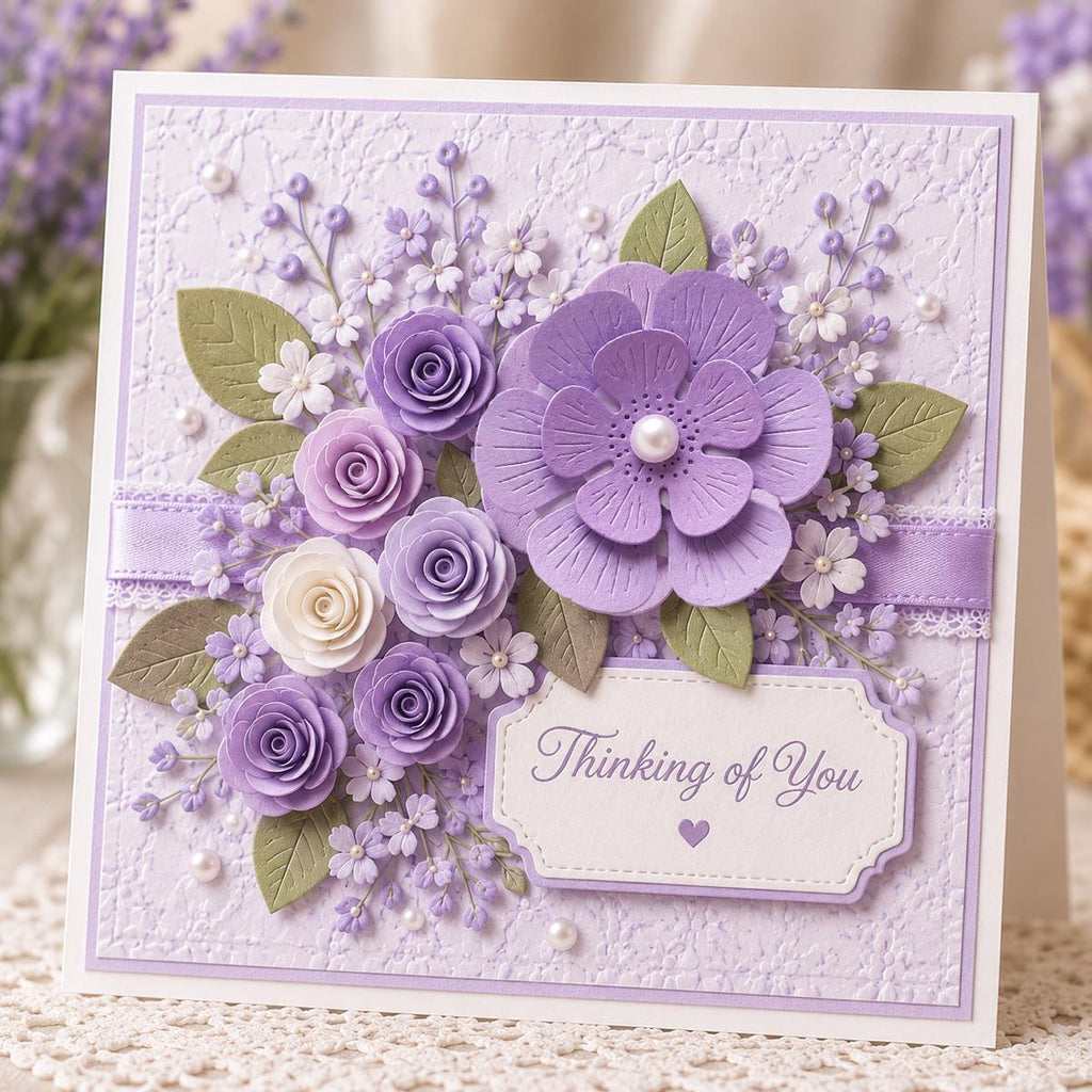 Layered Floral Metal Cutting Dies for Card Making, Scrapbooking, Floral Crafts