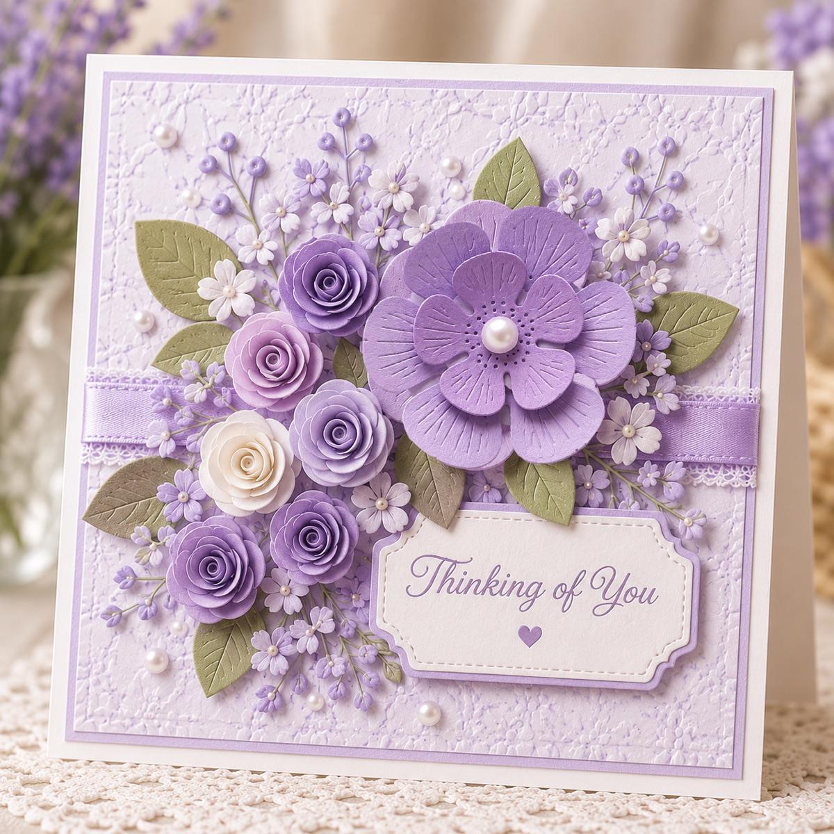 Layered Floral Metal Cutting Dies for Card Making, Scrapbooking, Floral Crafts