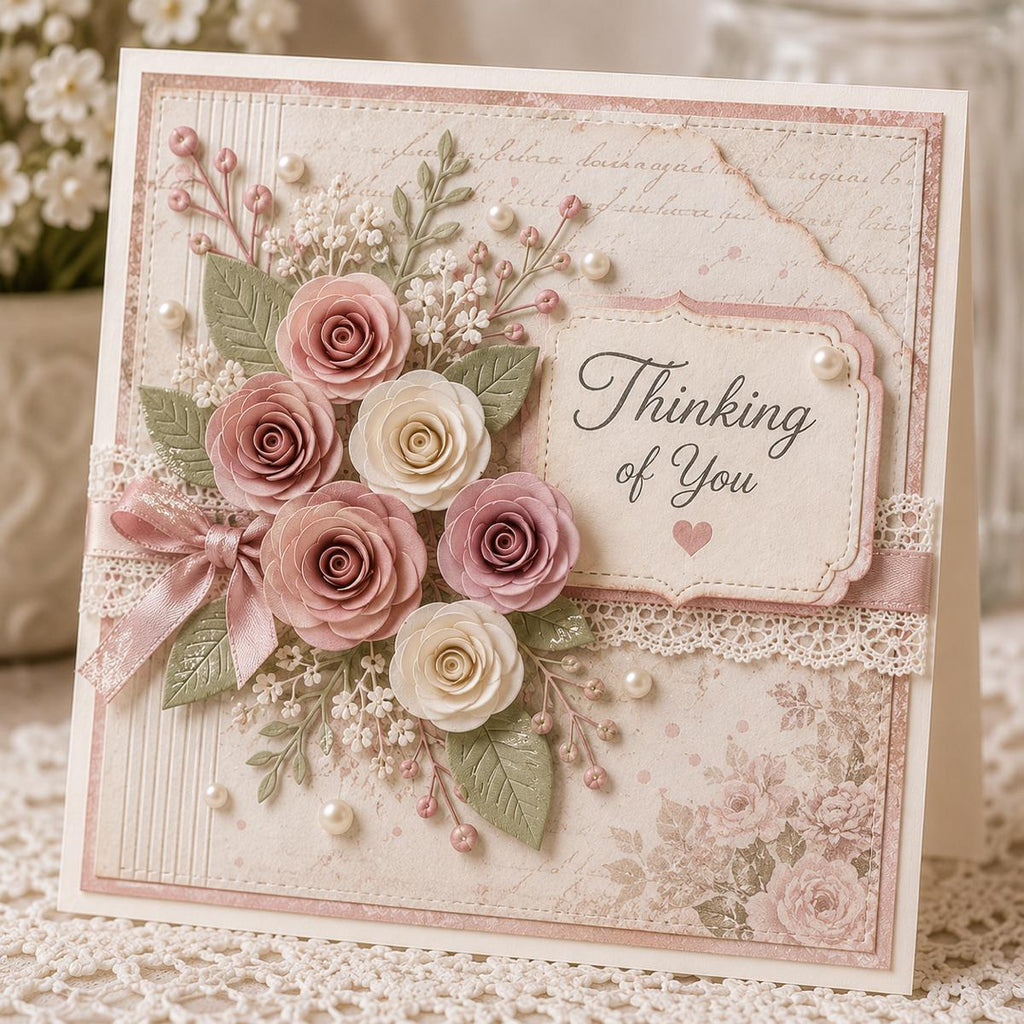 Layered Floral Metal Cutting Dies for Card Making, Scrapbooking, Floral Crafts