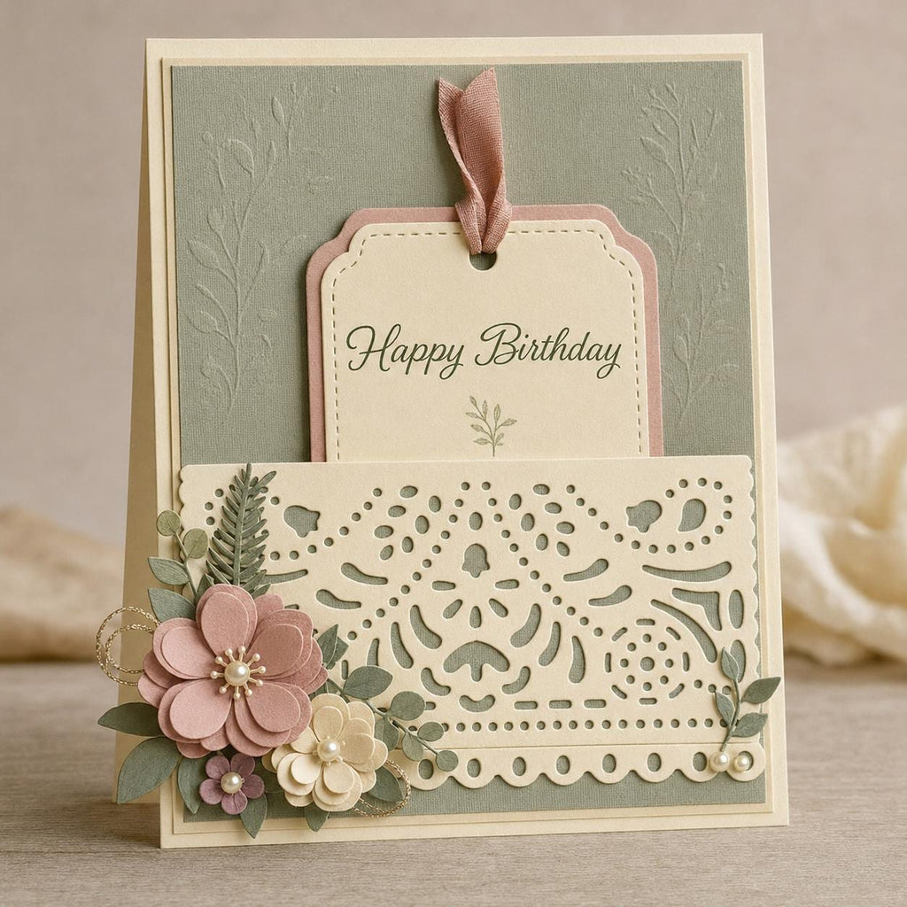 Lace Gatefold Arch Panel Metal Cutting Die for Wedding Cards Invitations and Scrapbooking