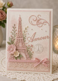 Eiffel Tower Amour Metal Cutting Dies: Paris Romantic Card Scrapbooking Crafts