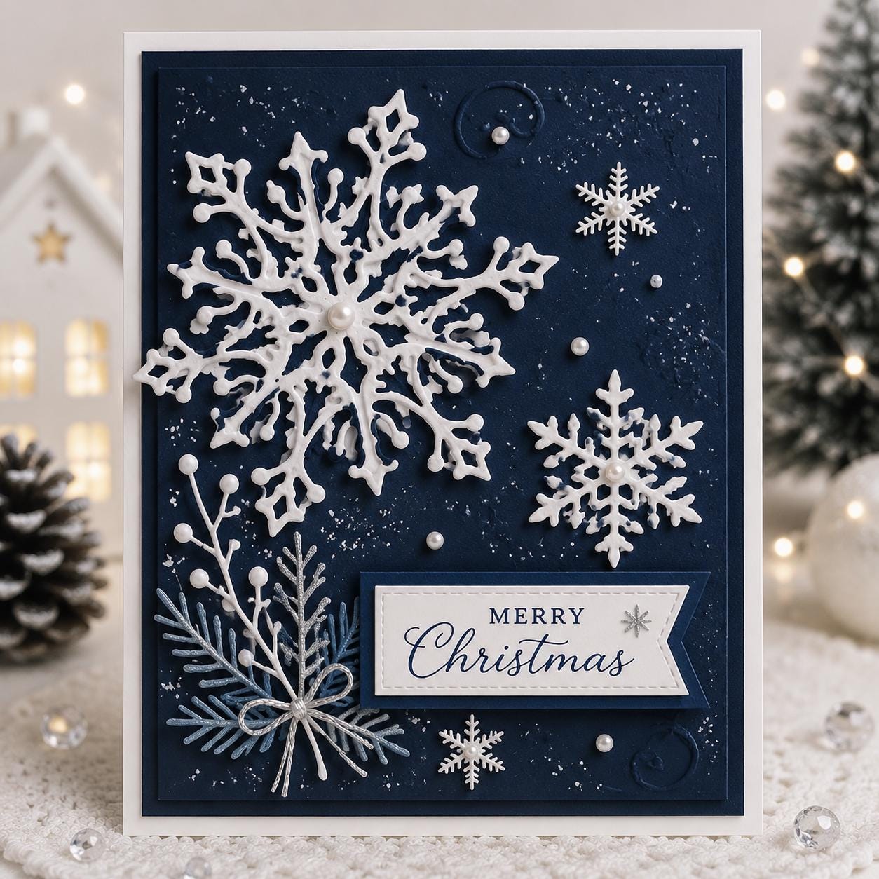 4 Snowflake Metal Cutting Dies for Winter Cards