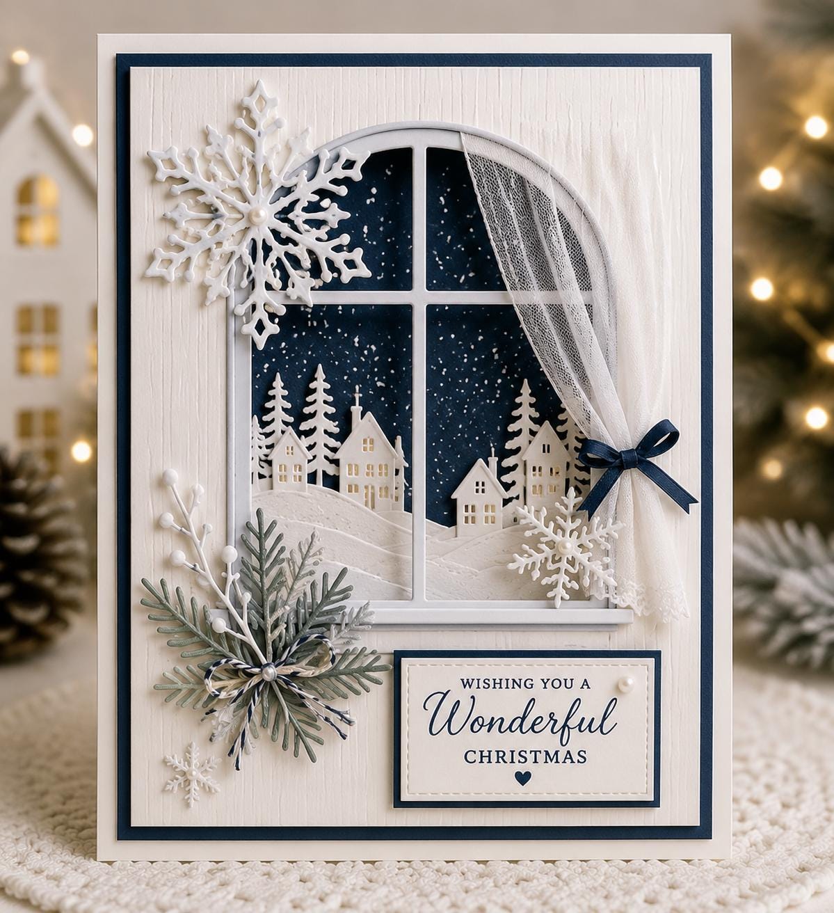 4 Snowflake Metal Cutting Dies for Winter Cards