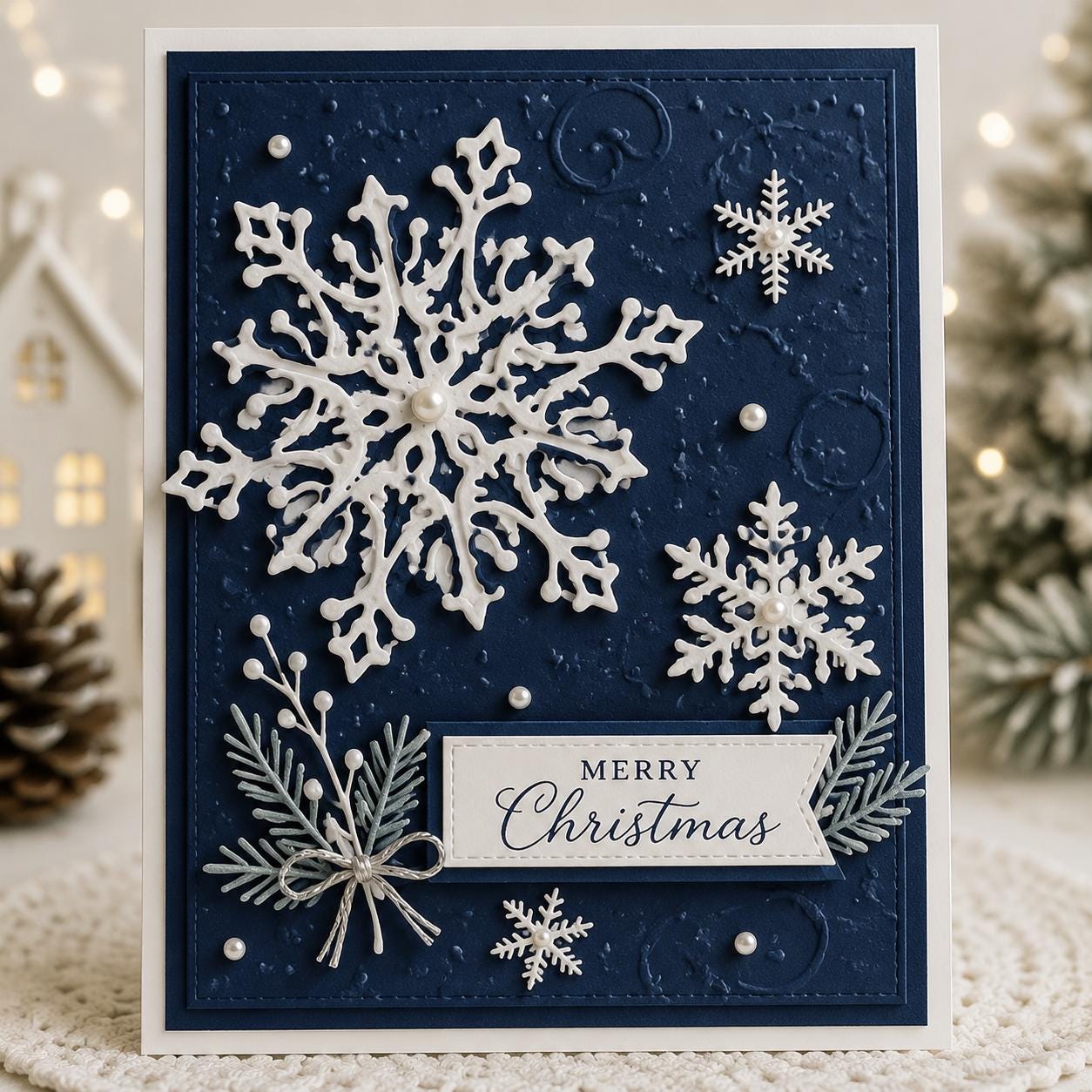 4 Snowflake Metal Cutting Dies for Winter Cards