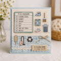 Words Frame Clear Stamp, DIY Scrapbooking (11x16cm)