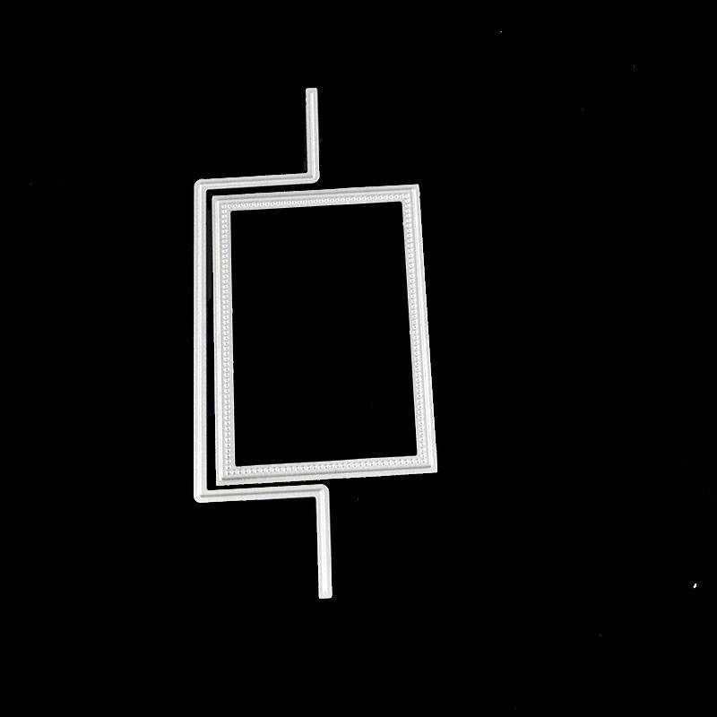 Rectangle Frame Die Cut Stencil: Metal Embossing for Scrapbooking